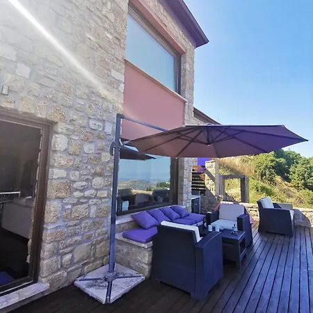 Mountain Stone Villa, Sea & Mountain View At 1150m * Synikia Mesi Trikalon