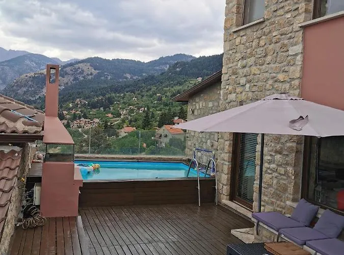 Mountain Stone Villa, Sea & Mountain View At 1150m * Synikia Mesi Trikalon