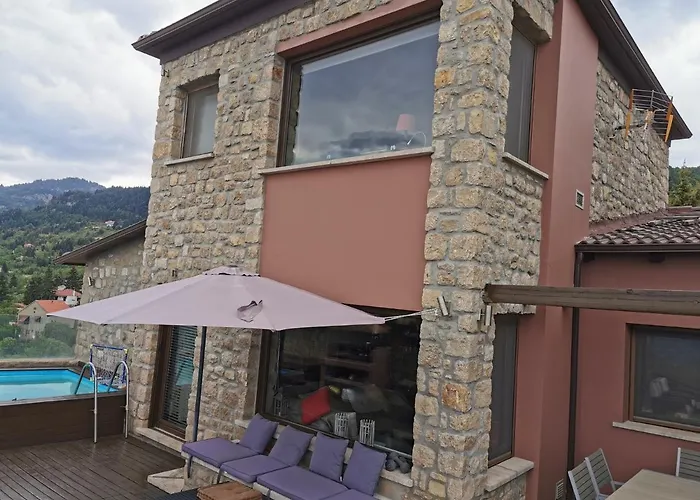 Vila Mountain Stone Villa, Sea & Mountain View At 1150m *