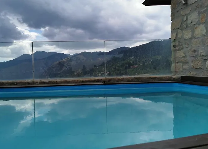 Mountain Stone Villa, Sea & Mountain View At 1150m Synikia Mesi Trikalon