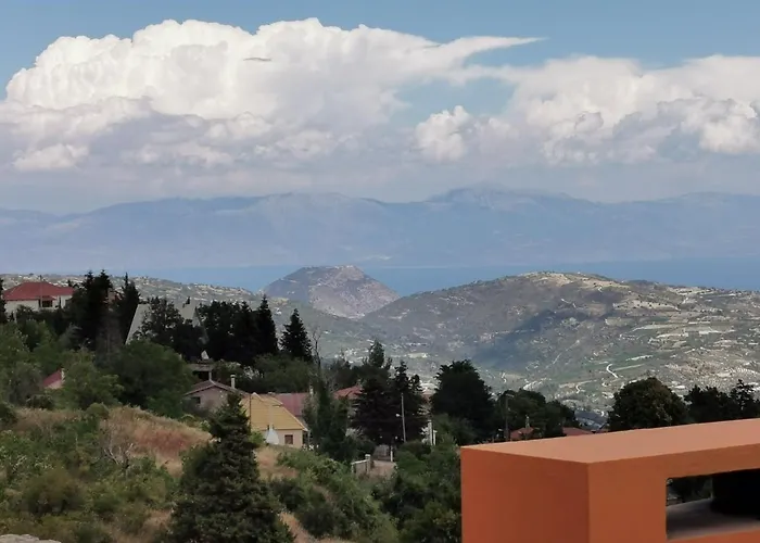 Vila Mountain Stone Villa, Sea & Mountain View At 1150m Synikia Mesi Trikalon