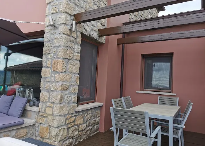 Mountain Stone Villa, Sea & Mountain View At 1150m Villa Synikia Mesi Trikalon