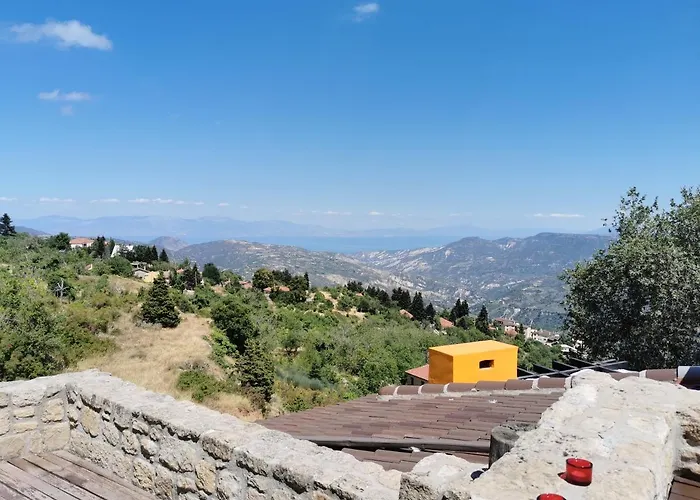 Mountain Stone Villa, Sea & Mountain View At 1150m Synikia Mesi Trikalon